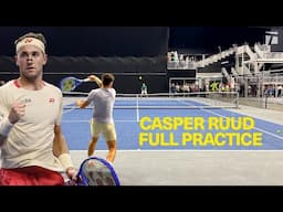 Casper Ruud's practice ahead of the Dallas Open 2025 Championship match