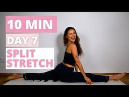 Lazy Girl Split Stretch Day 7/7 Pajama Pilates Challenge | Beginner Friendly