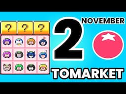 Tomarket Daily Combo 2nd/3rd November | Tomarket Airdrop Combo Today