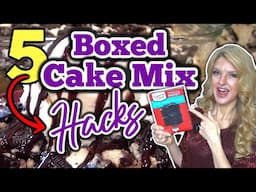 5 Unbelievable BOX CAKE MIX Recipes You MUST TRY! | Ways to DOCTOR-UP BOX CAKE MIX!