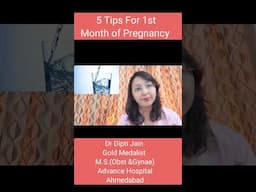 5 tips for first month of pregnancy