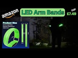 Bright LED light up Armbands.  Get seen in the DARK.