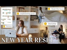 NEW YEAR RESET! implementing my goals, decluttering, planning, life reset for 2025