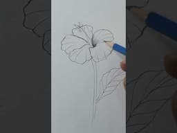 Day 9 | Flower Drawing Technique for Art Starters #drawing #art #sketch #shortsfeed #shorts #learn