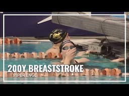 .01 Difference Between Piper Enge & Bella Brito in 200Y Breaststroke |2024 Speedo Winter Juniors