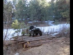 How to build a Bushcraft Bridge Start to Finish (ATV Bridge)