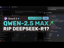 Qwen-2.5 Max : This NEW LLM BEATS DEEPSEEK-V3 & R1? (Fully Tested)