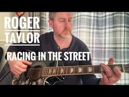 Roger Taylor Racing In The Street Acoustic Guitar Lesson with Song Sheet