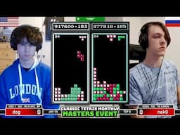 WHERE'S THE BAR?? Dog, Neko | Top 8 | Classic Tetris Monthly Masters | January 2025