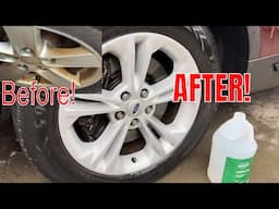 How These Heavily Stained Wheels From Brake Dust Were Restored To New In Minutes!