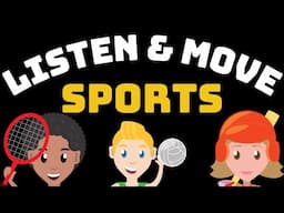 LISTEN and MOVE SPORTS - Kids Exercise Game - BRAIN BREAK - Virtual PE