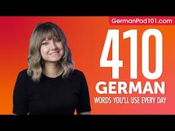 410 German Words You'll Use Every Day - Basic Vocabulary #81