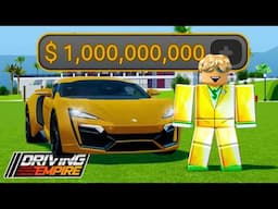 Hitting 1 BILLION DOLLARS In Driving Empire!