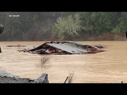 House falls into Russian River after landslide in Forestville; residents evacuated, authorities say