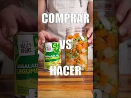 Comprar o hacer: verduras enlatadas