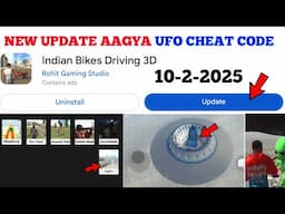 Indian Bike Driving 3D New Update 🤯🔥| Npc Spawn Cheat Code| New UFO Drive Option 🤩| Harsh in Game