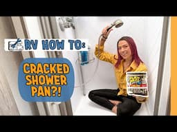 DIY Repair Your RV Shower Pan 🚿 Cracked Or Leaking Tub Fix | Full Time RV Life