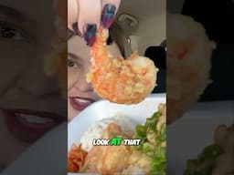 Raise your hand if you’ve ever eaten the shell! 🍤 🤷‍♀️ #shrimp #seafood #mukbang #foodreview