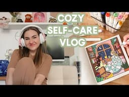 Cozy Hobby Vlog | new cozy gaming setup, coloring with cocowyo