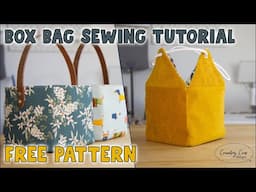 FREE PATTERN - Box Bag Sewing Tutorial