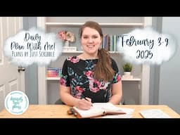 Daily Pages Plan with Me || A5 Vertical Plans by Just Scribble || February 3-9 || February MLP Box