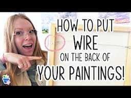 How to Put Wire on the Back of a Picture | With No Drill!