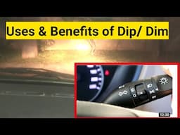 How to use Dim & Dip while driving at night | ಕಾರ್ ಡ್ರೈವಿಂಗ್ |Class -35