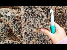 The EASIEST & BEST Crochet Stitch for Faux Fur Yarn ❤