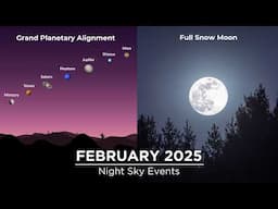 Night Sky Events in February 2025 You Shouldn't Miss | Planet Parade | Meteor Shower | Jupiter