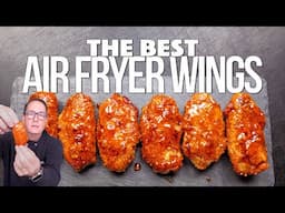 THE BEST AIR FRYER CHICKEN WINGS! | SAM THE COOKING GUY