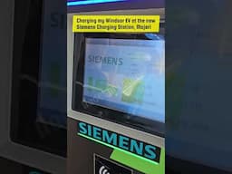 Charging my Windsor at the new Siemens Charging Station, Manjeri | Started charged on the 1st try 🤩