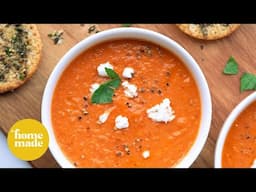 Tomato Soup and Crunchy Grilled Cheese Bites