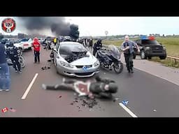 Tragic! 80 Shocking And Devastating of Motorcycle Police Chases And Road Rage Caught On Dashcam!