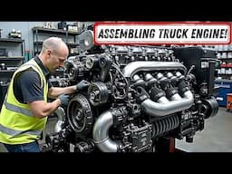 Man Perfectly Assembles a MERCEDES TRUCK ENGINE | Complete Build by ‪@trucks_channel_razborgruz