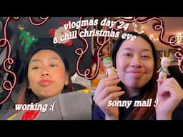 a chill christmas eve | vlogmas day 24 ｡･:*:･ﾟ