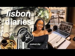 lisbon diaries | productive college days, cafe study, podcasting, seeing friends 💌