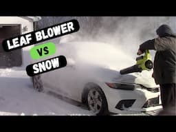 Can You Use A Leaf Blower To Clean Snow Off Car