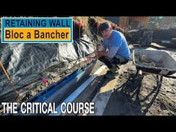 1st course of the wall is done | Bloc a Bancher