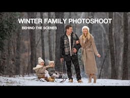 How I take Family Pictures in the Snow Using Canon EOS R5 and a Flash. Behind the Scenes.