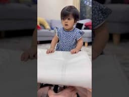 Anvi's First Steps: Standing on Her Own After Many Tries!#shortsfeed #anvi #shortsvideo #shorts