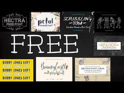 FREE BUNDLE (High-Quality Fonts & Graphics) For Commercial Use