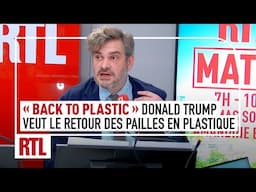 "Back to plastic" : Donald Trump veut le retour des pailles en plastique