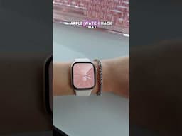 Here’s a cool Apple Watch hack you didn’t know about! #applewatch #shorts