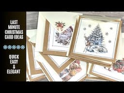 🎄Easy & Elegant ‘No Sew’ Christmas Cards In Minutes 🎄