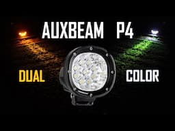 DUAL COLOR DRIVING LIGHTS  | Auxbeam P4 Install & Review