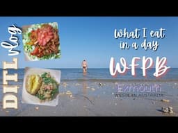 DITL + WHAT I EAT IN A DAY | WFPB | Top up grocery shop, beach day & more | Exmouth WA