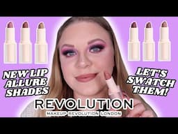 LET'S GET LIP SWATCHING! | NEW REVOLUTION LIP ALLURE LIPSTICK SHADES 💋 | makeupwithalixkate