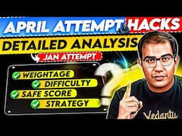 JEE 2025 |  Detailed Analysis of Jan Attempt ✅ | TARGET 99%ile in April Attempt🎯 | Vinay Shur Sir