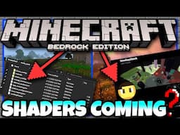 SHADERS COMING SOON?  ✅ Code Leaked? 1.20 Feature? ⚒️ Minecraft Bedrock