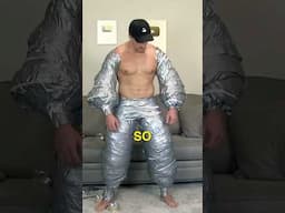 Wrapping my Body in 100 ROLLS of Duct Tape... #funny #memes #shorts